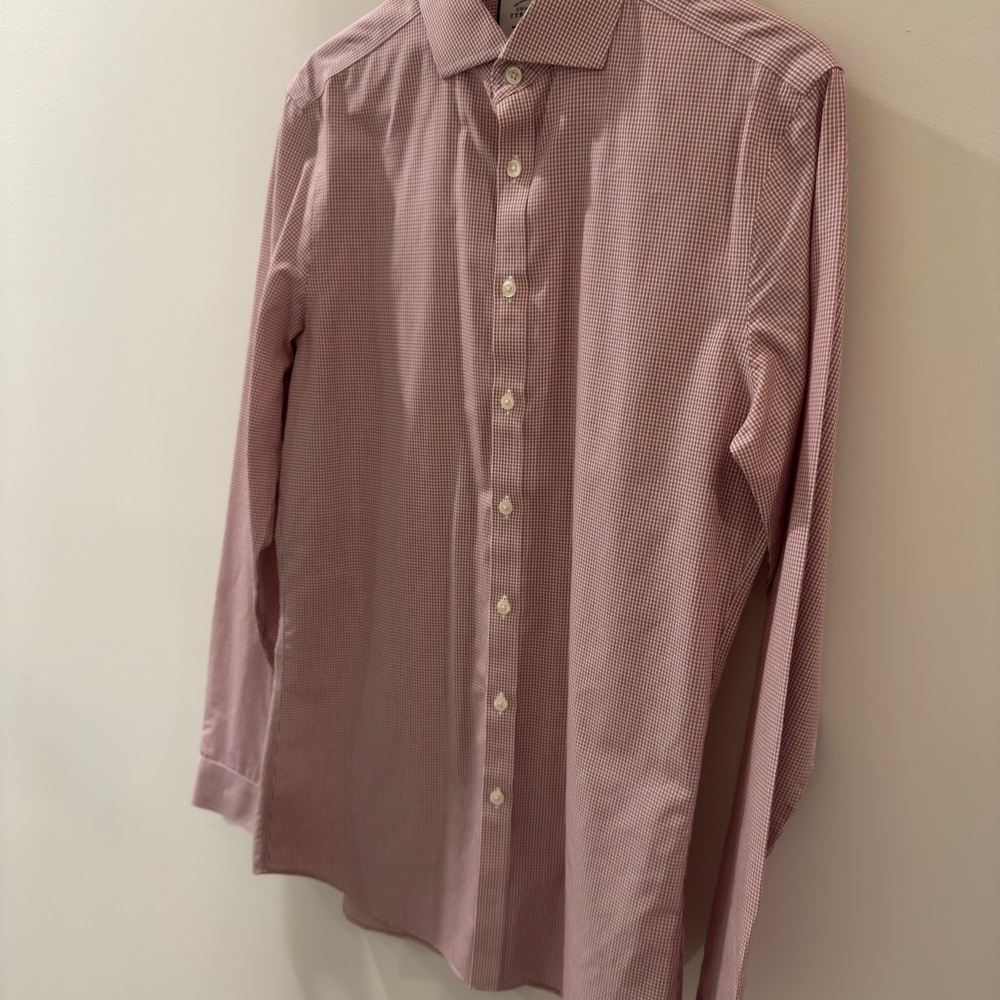 Charles Tyrwhitt Pink Gingham Dress Shirt